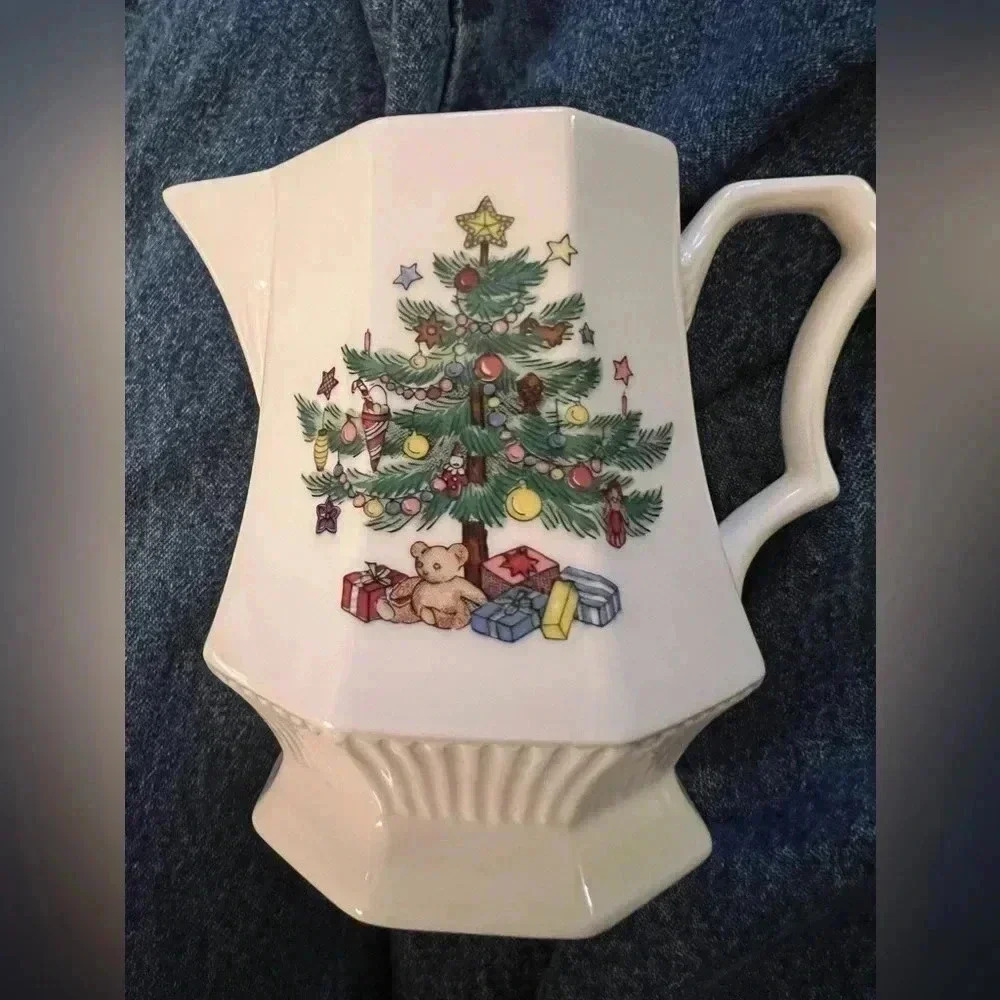 Nikko Christmastime Creamer Syrup Melted Butter Container